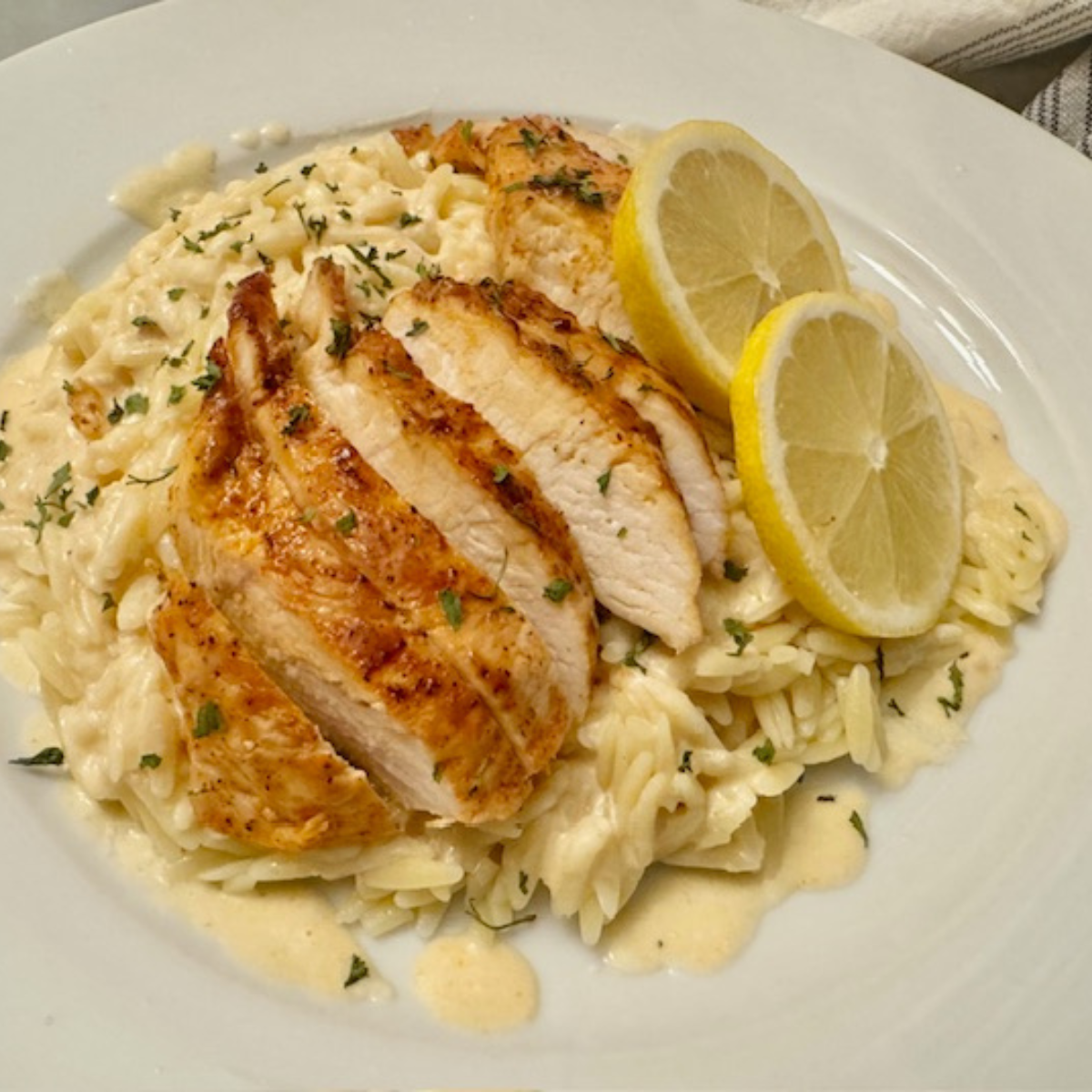 Lemon Chicken Orzo